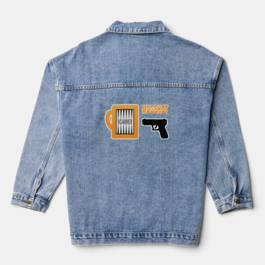 Oplichter Mugshot Denim Jacket (Achterkant)