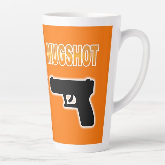 Oplichter Mugshot Latte Mok (Rechts)