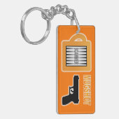 Oplichter Mugshot Sleutelhanger (Voorkant Links)