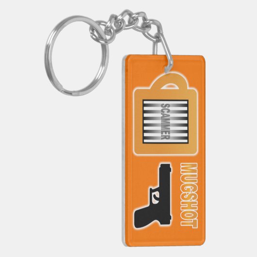 Oplichter Mugshot Sleutelhanger (Voorkant Links)