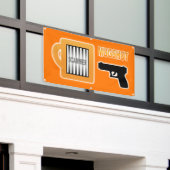 Oplichter Mugshot Spandoek (Buitenkant Gebouw)