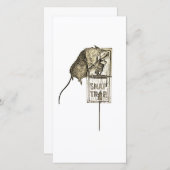 Oplichters, wees gewaarschuwd feestdagenkaart (Voorkant / Achterkant)