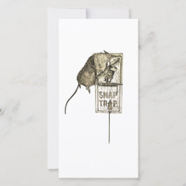 Oplichters, wees gewaarschuwd feestdagenkaart