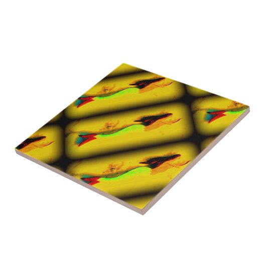 oplopend tegeltje van zeemeermin (Zijkant)