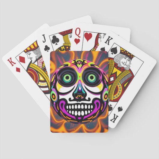 Oplopende dodentallen pokerkaarten (Achterkant)