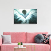 Oplopende Engel Art Print op Canvas (Insitu (Woonkamer))