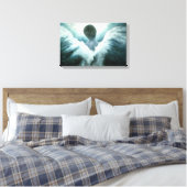 Oplopende Engel Art Print op Canvas (Insitu (Slaapkamer))