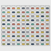 Oplopjes en rechthoeken - gemengd cadeaupapier (Vlak)