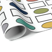 Oplopjes en rechthoeken - gemengd cadeaupapier (Rol Hoek)