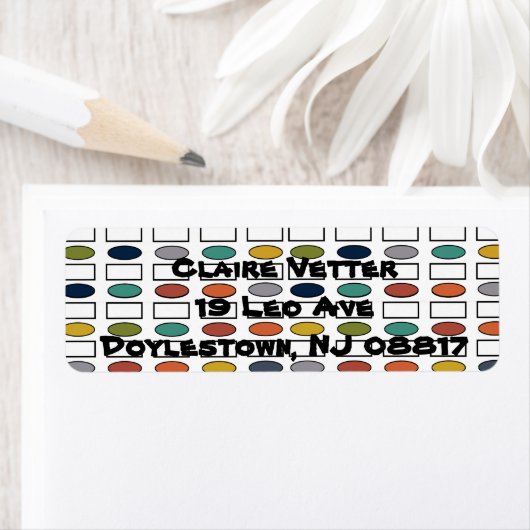 Oplopjes en rechthoeken - gemengd etiket (Insitu)