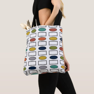 Oplopjes en rechthoeken - Groot Tote Bag