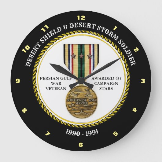 OPLOSMIDDEL 3 STARS / DESERT SHIELD & STORM GROTE KLOK (Voorkant)