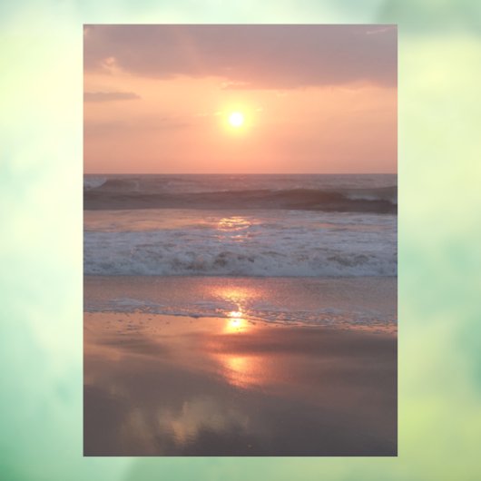 Oplosmiddel voor het raam Roze zon Raamsticker (Vel 3)