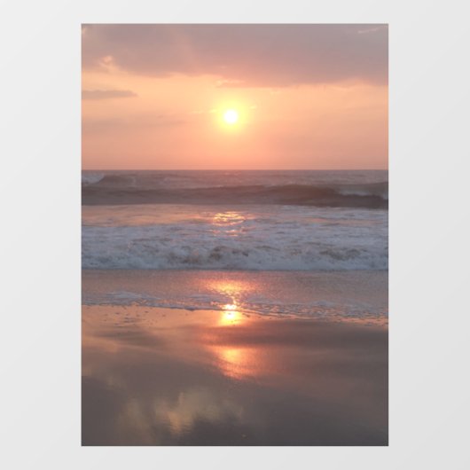 Oplosmiddel voor het raam Roze zon Raamsticker (Vel)