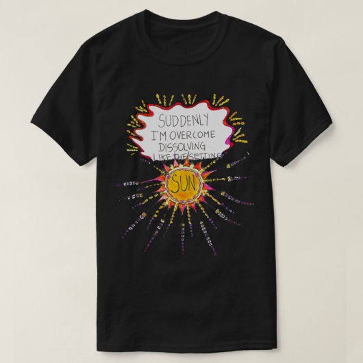 Oplossen als de instellingszon t-shirt (Design voorkant)