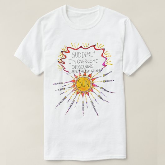 Oplossen als de instellingszon t-shirt (Design voorkant)