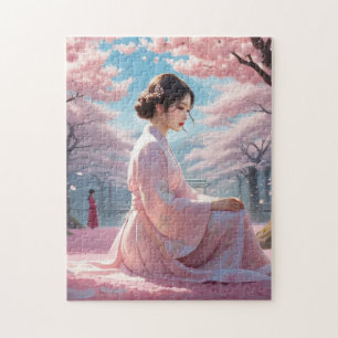 Oplossen Cherry Petals Sakura Kawaii Aziatische Legpuzzel