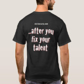 Oplossen in advertentie t-shirt (Achterkant)