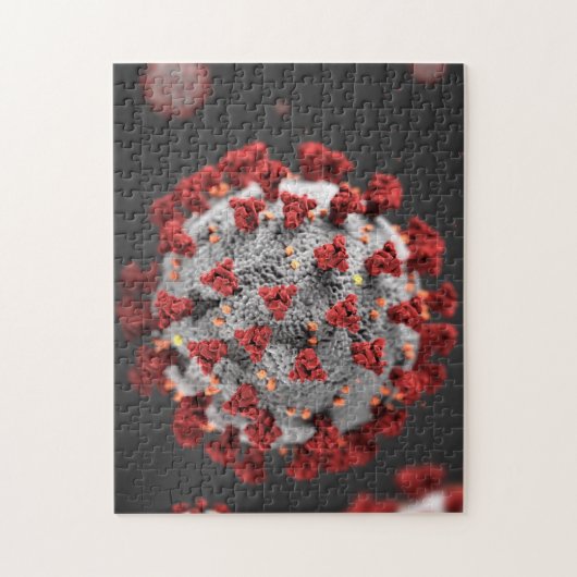 Oplossen van de Covid-19 Puzzle Legpuzzel (Verticaal)