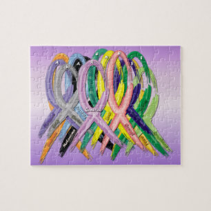 Oplossen van de kankerbewustwording legpuzzel