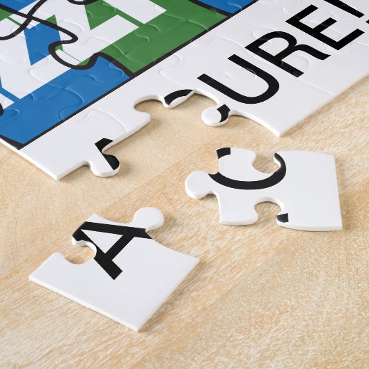 Oplossen van de NF-puzzel Legpuzzel (Zijkant)