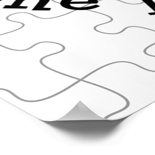 Oplossen van de puzzel poster (Hoek)