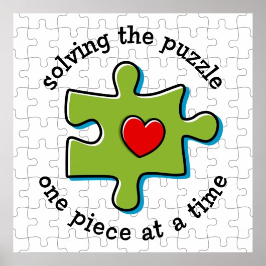 Oplossen van de puzzel poster (Voorkant)