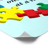 Oplossen van de puzzel...Poster Art Lt Blue Poster (Hoek)