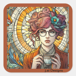 Oplossen Vierkante Sticker