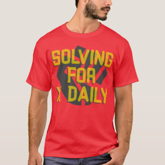 Oplossen Voor X Dagelijkse Algebra Matheachershirt T-shirt