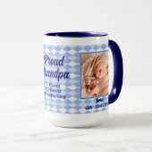 OPLOSSING: Foto van Proud New Grandpa Baby Mok (Voorkant rechts)