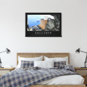 Oplossing: Inspirerend prijsopgave 2 Canvas Afdruk (Insitu (Slaapkamer))