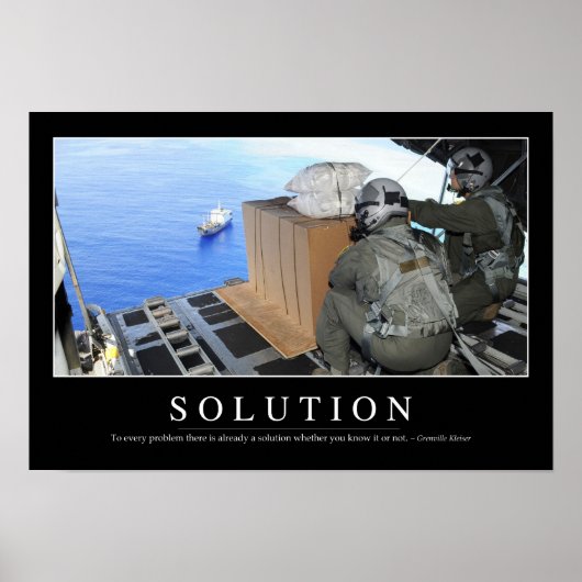 Oplossing: Inspirerend prijsopgave 2 Poster (Voorkant)