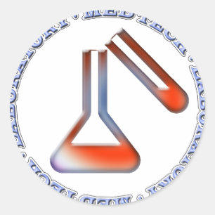 OPLOSSING MED TECH - MEDISCH LABORATORIUM RONDE STICKER