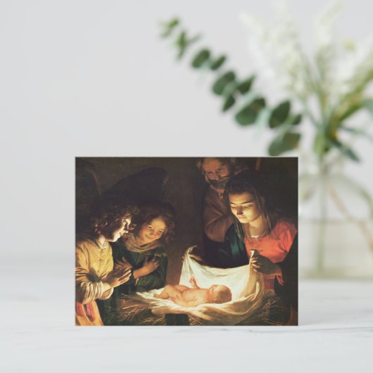 Oplossing van de baby, c.1620 briefkaart (Staand voorkant)