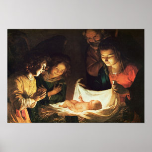 Oplossing van de baby, c.1620 poster