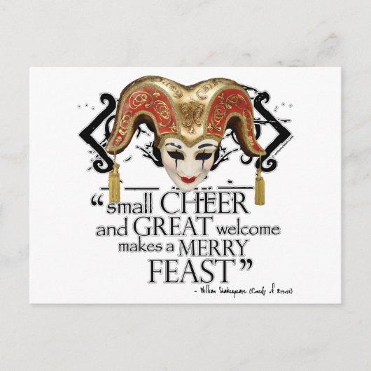 Oplossing van de Feast Quote van Fouten Briefkaart (Voorkant)
