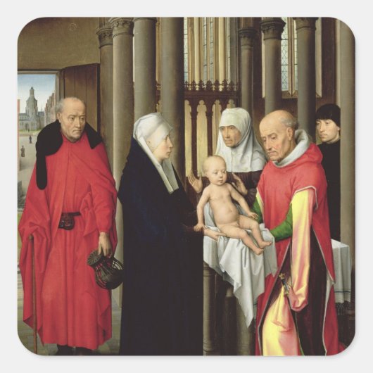 Oplossing van de Magi: rechtervleugel van de tript Vierkante Sticker (Voorkant)
