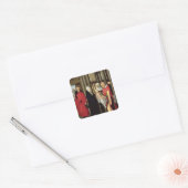 Oplossing van de Magi: rechtervleugel van de tript Vierkante Sticker (Envelop)