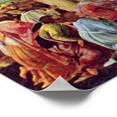 Oplossing van de Magi (Washington) door Botticelli Poster (Hoek)