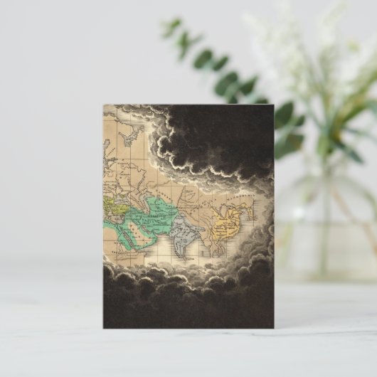 Oplossing van het keizerrijk Karel de Grote 912 AD Briefkaart (Staand voorkant)