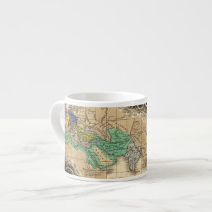 Oplossing van het keizerrijk Karel de Grote 912 AD Espresso Kop