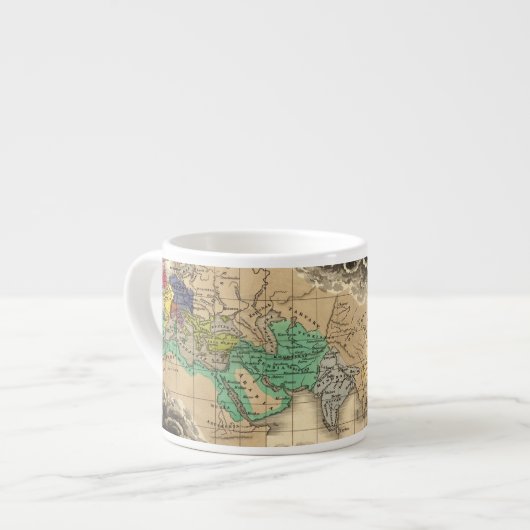 Oplossing van het keizerrijk Karel de Grote 912 AD Espresso Kop (Links)