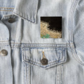 Oplossing van het keizerrijk Karel de Grote 912 AD Vierkante Button 5,1 Cm (In situ)