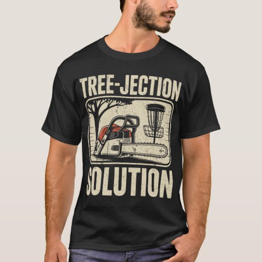Oplossing voor boomprojectie Funny Disc Golf _3  T-shirt (Voorkant)
