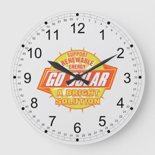 Oplossing voor zonne-energie grote klok (Voorkant)