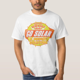Oplossing voor zonne-energie t-shirt