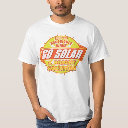 Oplossing voor zonne-energie t-shirt (Voorkant)