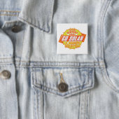 Oplossing voor zonne-energie vierkante button 5,1 cm (In situ)