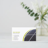 Oplossingen voor hernieuwbare energie zonne-energi visitekaartje (Staand voorkant)